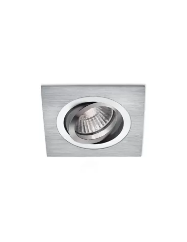 Gea luce gfa111 Foco empotrable cuadrado orientable gu10 1x50w aluminio